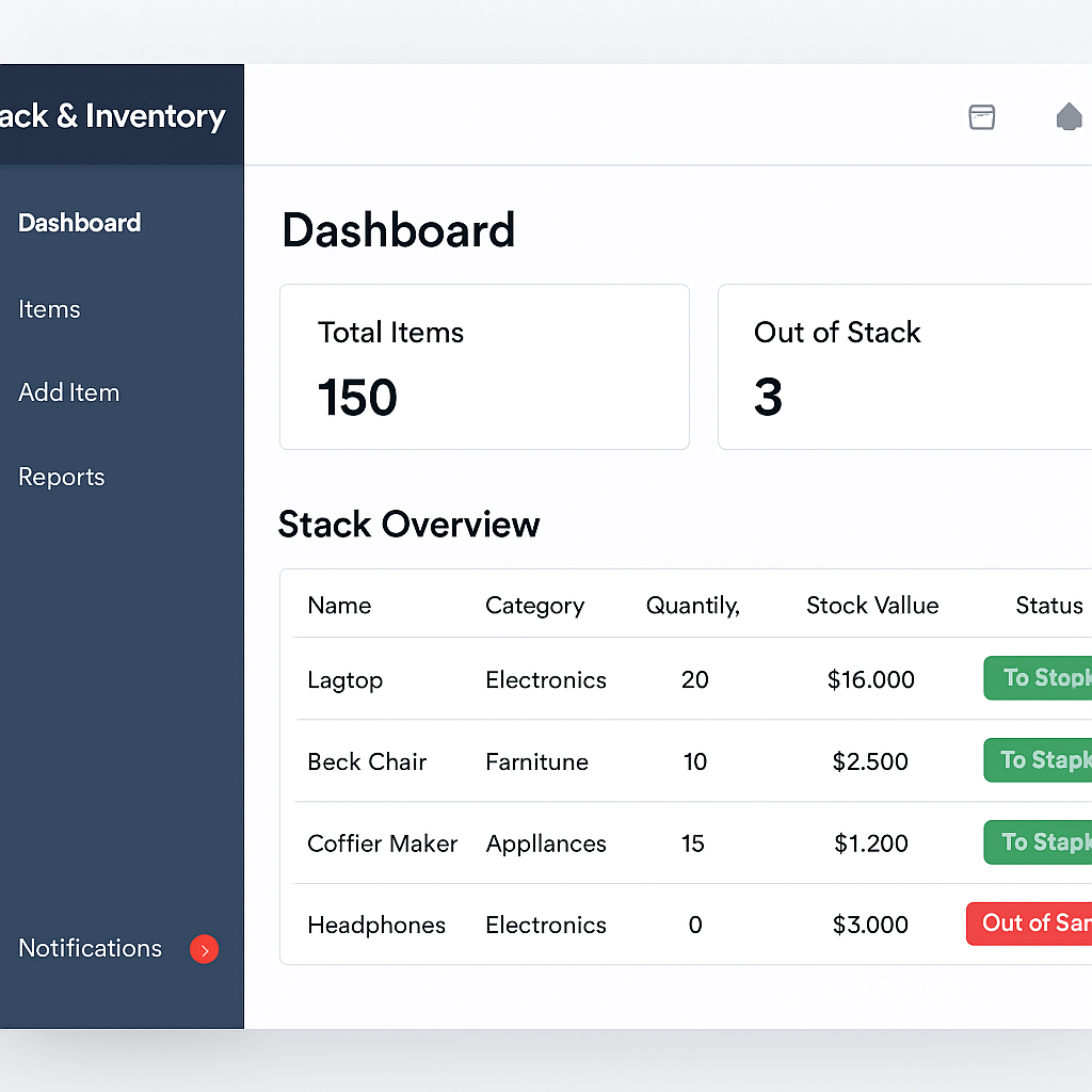 Aplikasi Stock & Inventory